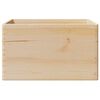 vidaXL Holzkiste mit Griffen 40x30x23 cm Massivholz Kiefer