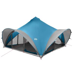 vidaXL Tipi Zelt 18.0 Personen Blau Polyester und Stahl