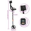 vidaXL Metal Detector with LCD Display 3 Models 19 cm Coil Schwarz