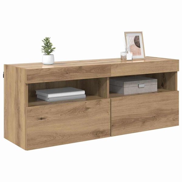 vidaXL TV-Wandschrank Artisan-Eiche 100 x 30 x 40 cm Holzwerkstoff