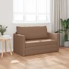 vidaXL Schlafsofa 110cm Cappuccino Kunstleder