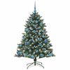 vidaXL K&uuml;nstlicher Weihnachtsbaum mit 150 LEDs mit St&auml;nder Gr&uuml;n 150 cm