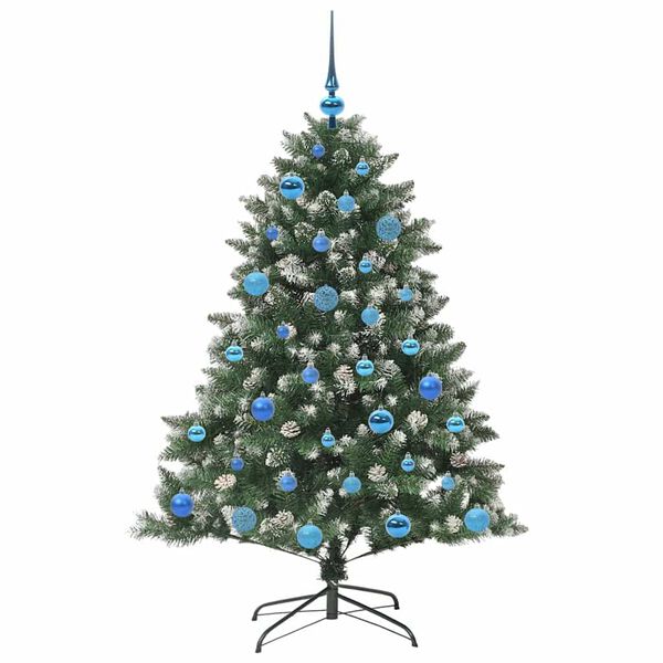 vidaXL K&uuml;nstlicher Weihnachtsbaum mit 150 LEDs mit St&auml;nder Gr&uuml;n 150 cm