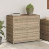 vidaXL Gartenschrank Beige 83x45x76 cm Poly Rattan