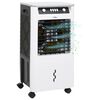 vidaXL 3-in-1 Mobiler Luftk&uuml;hler Wei&szlig; und Schwarz 73x38x30,5 cm 80 W