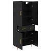 vidaXL Highboard Schwarz Eichen-Optik 69,5 x 34 x 180 cm Holzwerkstoff
