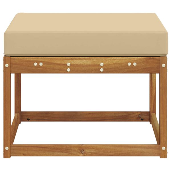 vidaXL Outdoor-Fu&szlig;hocker Massivholz Akazie Natur