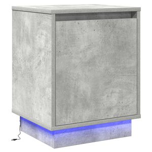 vidaXL Nachttisch Beton Grau 39 x 34,5 x 50 cm Holzwerkstoff