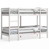 vidaXL Etagenbett Wei&szlig; 90x200 cm Massivholz Kiefer
