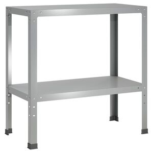 vidaXL Pflanztisch 100 x 40 x 80 cm Verzinkter Stahl Silber