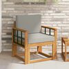 vidaXL Outdoor-Sofa Massives Akazienholz und Polyester