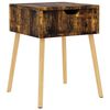 vidaXL Nachttisch R&auml;uchereiche 40x40x56 cm Holzwerkstoff