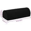 vidaXL Fu&szlig;st&uuml;tzenkissen Uni Schwarz 42 x 18 x 13 cm