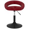 vidaXL Esszimmerstuhl Drehbar Weinrot Samt