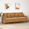 vidaXL 3-Sitzer-Sofa Braun 180 cm Samt