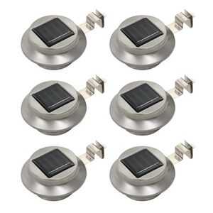 vidaXL Outdoor Solarleuchten 6 St&uuml;ck LED Rund 12 cm Wei&szlig;