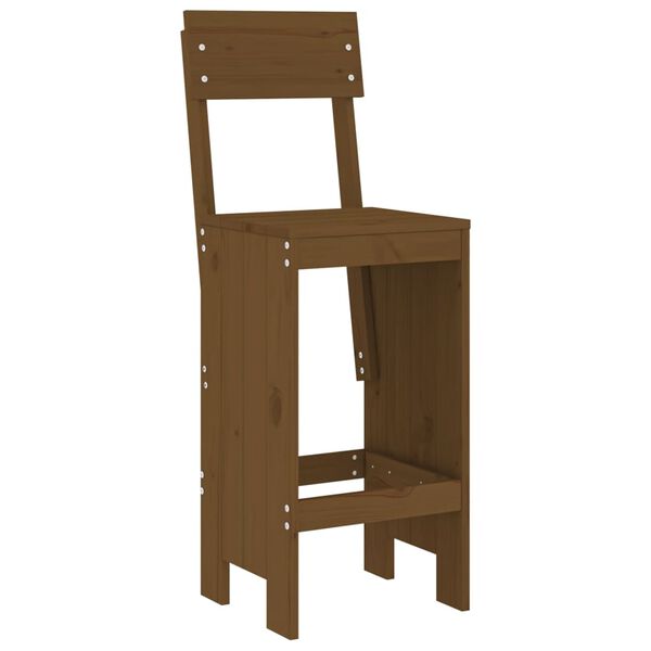 vidaXL 5-tlg. Gartenbar-Set Honigbraun Massivholz Kiefer