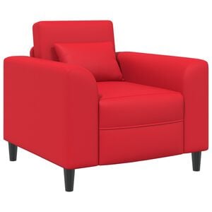 vidaXL Sessel Rot Kunstleder