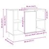 vidaXL Badschrank Sonoma-Eiche 80x33x60 cm Holzwerkstoff