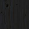 vidaXL Massivholzbett Schwarz 90x190 cm