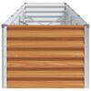 vidaXL Hochbeet Hellbraun 390 x 50 x 36 cm Verzinkter Stahl