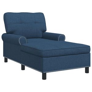 vidaXL Lounge-Liege Blau Stoff 91 x 157 x 91 cm