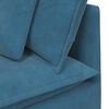 vidaXL Modulares Sofa mit Kissen Samt Blau