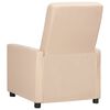 vidaXL Relaxsessel Taupe Stoff
