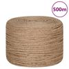 vidaXL Seil 100% Jute 6 mm 500 m
