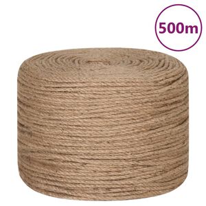 vidaXL Seil 100% Jute 6 mm 500 m