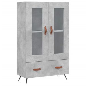 vidaXL Highboard Betongrau 69,5x31x115 cm Holzwerkstoff