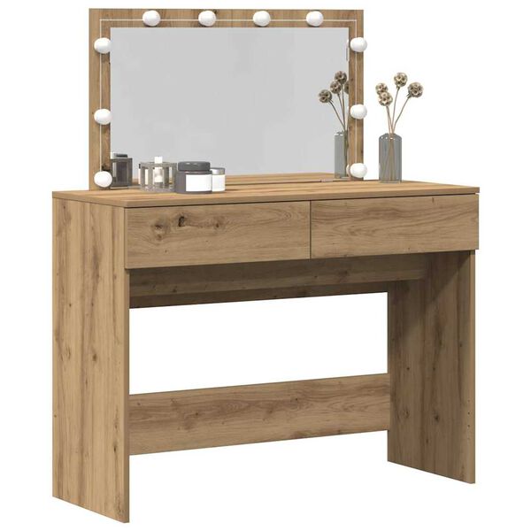 vidaXL Schminktisch Artisan-Eiche 100 x 40 x 120 cm Holzwerkstoff