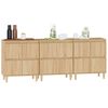 vidaXL Sideboards 3 Stk. Sonoma-Eiche 60x35x70 cm Holzwerkstoff