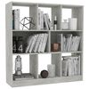 vidaXL Bücherregal Betongrau 97,5x29,5x100 cm Holzwerkstoff