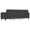 vidaXL 3-Sitzer-Sofa Dunkelgrau 210 cm Mikrofasergewebe