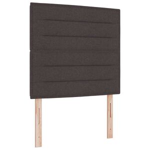 vidaXL Boxspringbett mit Matratze Dunkelbraun 100 x 200 cm Stoff