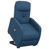 vidaXL Massagesessel mit Aufstehhilfe Blau Stoff