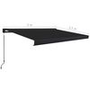 vidaXL Manuelle Kassetten-Markise 300x250 cm Anthrazit