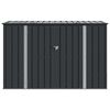 vidaXL Gartenlagerbox Schwarz 214 x 82 x 132 cm Stahl