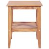 vidaXL Couchtisch 40x40x50 cm Quadratisch Massivholz Teak