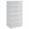 vidaXL Aufbewahrungsboxen 6 Stk. Kunststoff 25 L Stapelbar