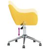 vidaXL Esszimmerstuhl Drehbar Gelb Stoff