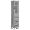 vidaXL Highboard Grau Sonoma 34,5x34x180 cm Holzwerkstoff