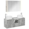 vidaXL Badezimmerschrank-Set 4 pcs Betongrau Holzwerkstoff