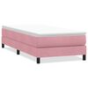 vidaXL Boxspringbett ohne Matratze Rosa 100x220 cm Samt