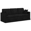 vidaXL Sofa 2 pcs Schwarz