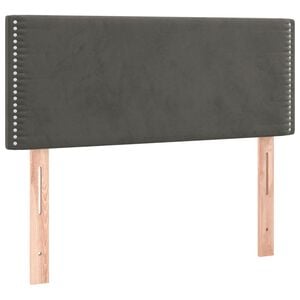vidaXL Kopfteil Dunkelgrau 80x5x78/88 cm Samt