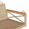 vidaXL H&auml;ngebank Beige 109x62x40 cm Poly Rattan