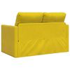 vidaXL Bodensofa mit Schlaffunktion Dunkelgelb 122x204x55 cm Samt