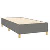 vidaXL Boxspringbettgestell Dunkelgrau 90x200 cm Stoff